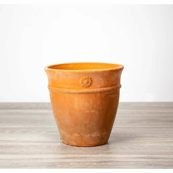 Round Terracotta Planters - Mixed Set of 2 - D27/36cm 3 Round Terracotta Planters - Mixed Set of 2 - D27/36cm - Image 3