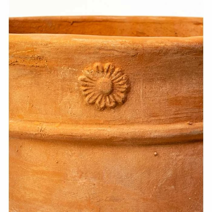 Round Terracotta Planters - Mixed Set of 2 - D27/36cm 4 Round Terracotta Planters - Mixed Set of 2 - D27/36cm - Image 4