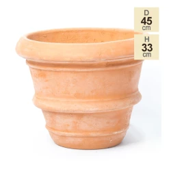 D44.5cm Terracotta Rolled Rim Planter 9 D44.5cm Terracotta Rolled Rim Planter -Cheap PLANTERS Store PP3992 main image 80ba