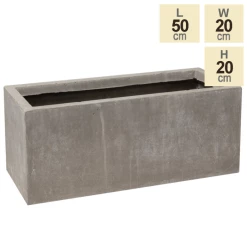 50cm Fibrecotta Small Cement Finish Trough Planter -Cheap PLANTERS Store PP4040S main image da54