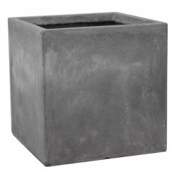 40cm Fibrecotta Cement Large Cube Planter