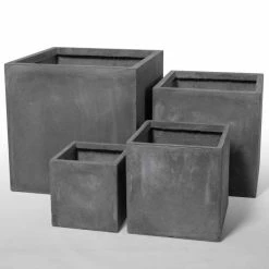 40cm Fibrecotta Cement Large Cube Planter 12 40cm Fibrecotta Cement Large Cube Planter -Cheap PLANTERS Store PP4041L add image 6 6fae