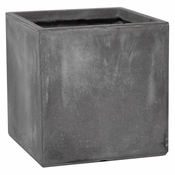 30cm Fibrecotta Medium Cement Cube Pot 1 30cm Fibrecotta Medium Cement Cube Pot