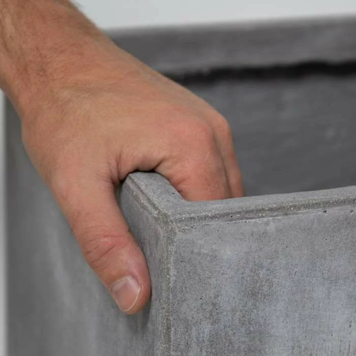 30cm Fibrecotta Medium Cement Cube Pot 4 30cm Fibrecotta Medium Cement Cube Pot - Image 4