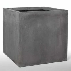 50cm Fibrecotta XL Cement Finish Cube Planter -Cheap PLANTERS Store PP4041XL add image 2 b349