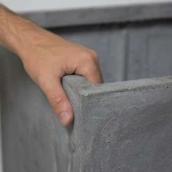 50cm Fibrecotta XL Cement Finish Cube Planter -Cheap PLANTERS Store PP4041XL add image 4 efad