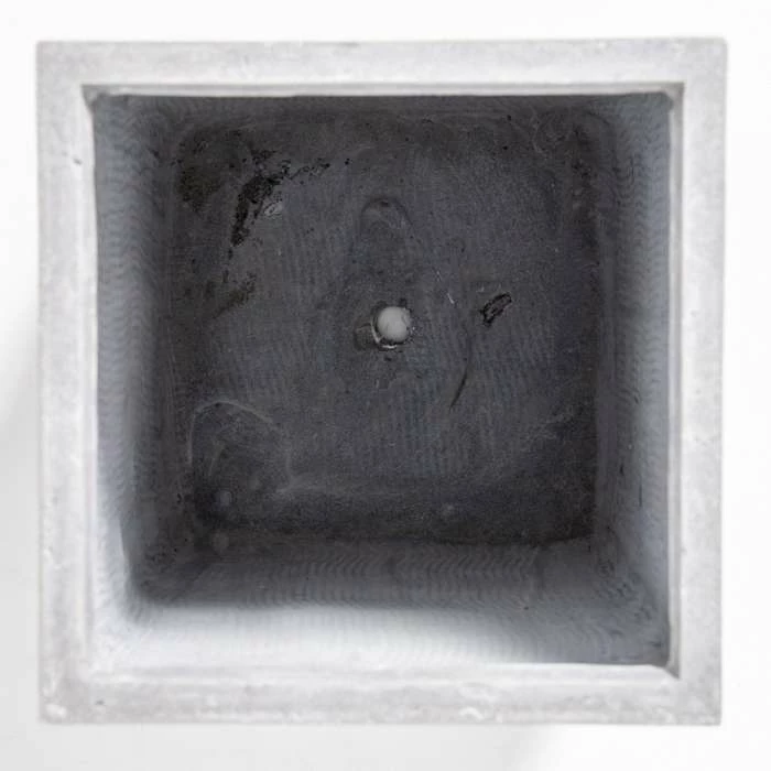 60cm Fibrecotta Cement Finish Tall Cube Planter 3 60cm Fibrecotta Cement Finish Tall Cube Planter - Image 3