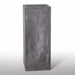 50cm Fibrecotta Cement Finish Tall Cube Planter 8 50cm Fibrecotta Cement Finish Tall Cube Planter -Cheap PLANTERS Store PP4042S add image 2 49ac