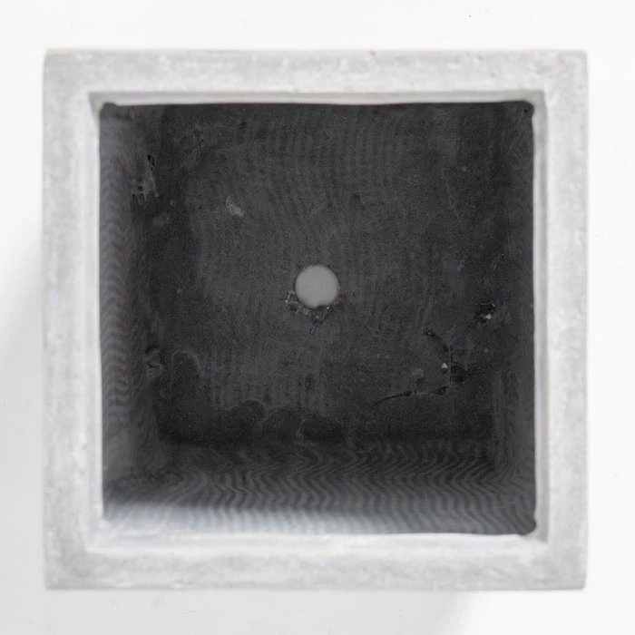 50cm Fibrecotta Cement Finish Tall Cube Planter 5 50cm Fibrecotta Cement Finish Tall Cube Planter - Image 5