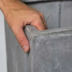 80cm Fibrecotta Cement Finish Tall Cube Planter -Cheap PLANTERS Store PP4042XL add image 3 0ba3