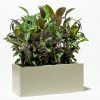 75cm Trough Zinc Ivory Textured Dipped Galvanised Planter