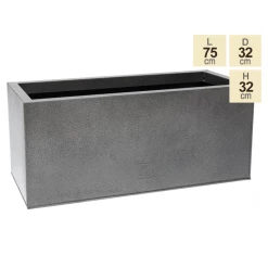 75cm Trough Zinc Silver & Black Textured Dipped Galvanised Planter 9 75cm Trough Zinc Silver & Black Textured Dipped Galvanised Planter -Cheap PLANTERS Store PP40760 main image 3fbc