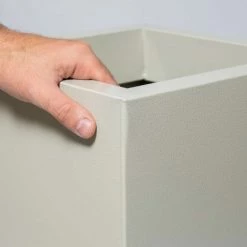 H100cm Tall Cube Zinc Dipped Galvanised Planter -Cheap PLANTERS Store PP40776 add image 2 eb36