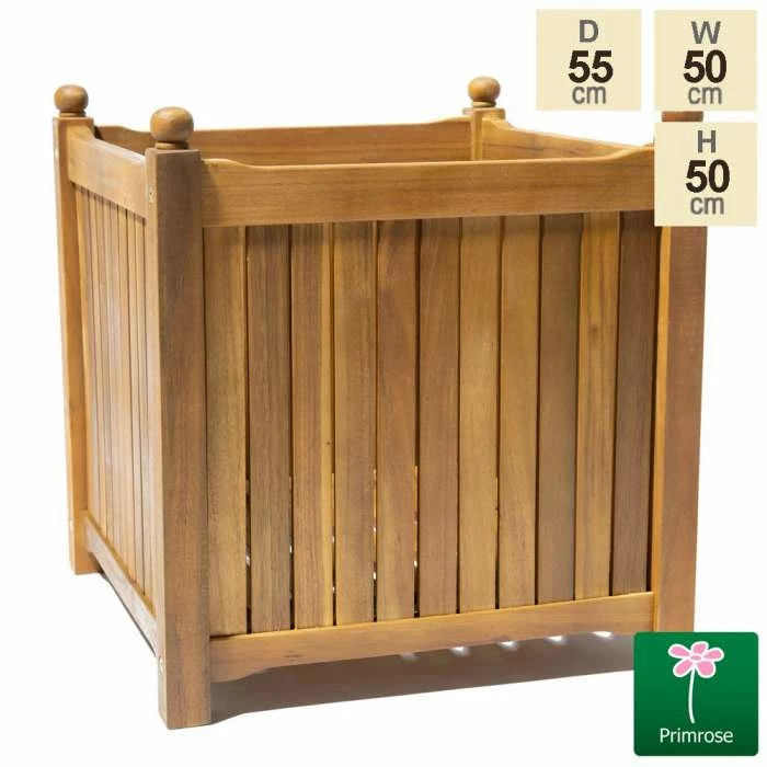 50cm Cube Hardwood Planter 1 50cm Cube Hardwood Planter