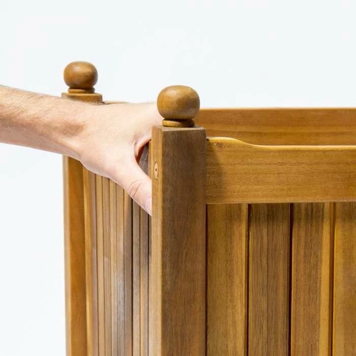 50cm Cube Hardwood Planter 2 50cm Cube Hardwood Planter - Image 2