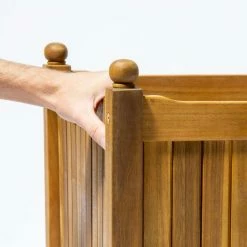 30cm Cube Hardwood Planter -Cheap PLANTERS Store PP40784 add image 2 c7c7