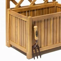 80cm Trough With Trellis Hardwood Planter -Cheap PLANTERS Store PP40789 add image 2 1ef4