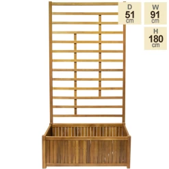 180cm Deep Trough With Trellis Hardwood Planter -Cheap PLANTERS Store PP40792 main image d4a1