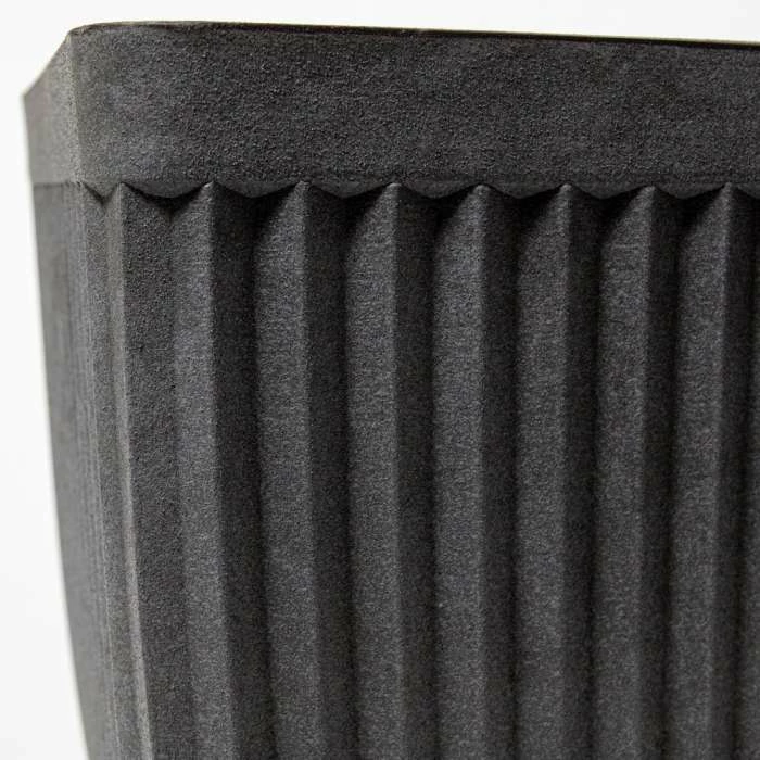 73.5cm Trough Grey Textured Planter 3 73.5cm Trough Grey Textured Planter - Image 3