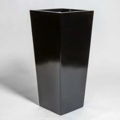 90cm Black Gloss Polystone Tall Flared Planter -Cheap PLANTERS Store PP40881 add image 1 dd44