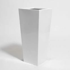 75cm White Gloss Polystone Tall Flared Planter -Cheap PLANTERS Store PP40885 add image 1 5d18