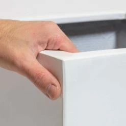 60cm White Gloss Polystone Cube Planter -Cheap PLANTERS Store PP40895 add image 2 af05