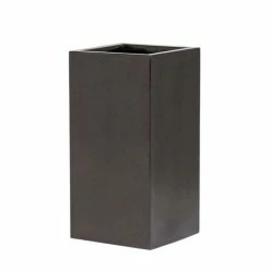 60cm Metallic Grey Polystone Tall Cubic Planter 6 60cm Metallic Grey Polystone Tall Cubic Planter -Cheap PLANTERS Store PP40917 add image 1 f69a