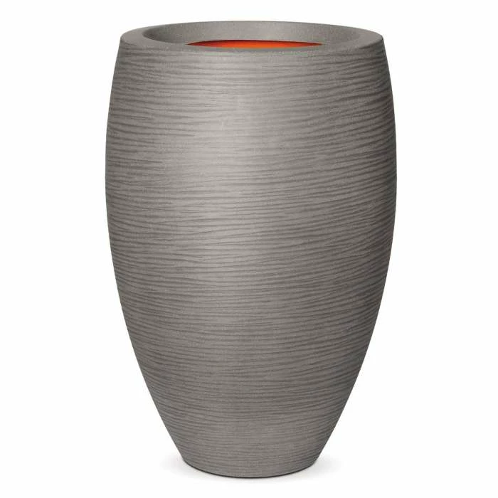 84cm Capi Nature Rib NL Elegant Deluxe Vase Planter in Grey 1 84cm Capi Nature Rib NL Elegant Deluxe Vase Planter in Grey