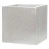 50cm Capi Lux Terrazzo Planter Square Large in Grey