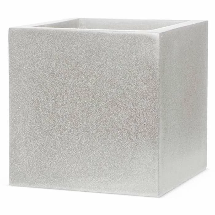 50cm Capi Lux Terrazzo Planter Square Large in Grey 1 50cm Capi Lux Terrazzo Planter Square Large in Grey