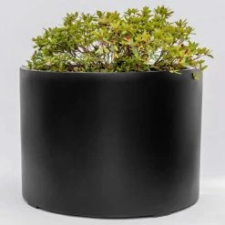 85cm XL Stone Composite Low Cylinder Planter in Black 5 85cm XL Stone Composite Low Cylinder Planter in Black -Cheap PLANTERS Store PP5022BXL add image 2 359e