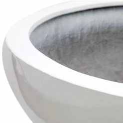 90cm Large Stone Composite Low Bowl Planter in White -Cheap PLANTERS Store PP5028WL add image 4 5ba8