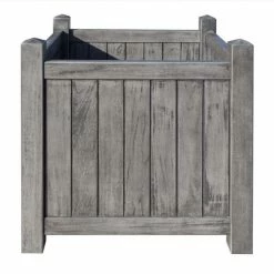 48.5cm Alderley Grey Square Hardwood Planter Planter by Rowlinson® -Cheap PLANTERS Store PP6085 add image 1 fca5