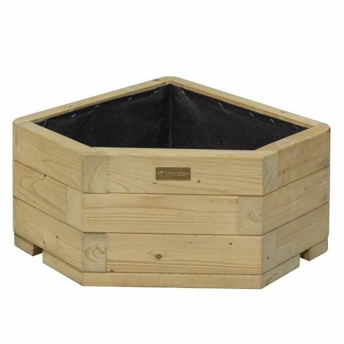 30cm Marberry Corner Hardwood Planter by Rowlinson® 3 30cm Marberry Corner Hardwood Planter by Rowlinson® - Image 3