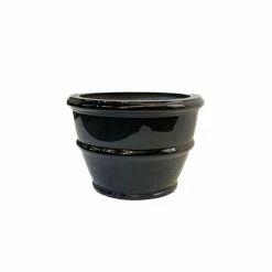 H45cm Fibreglass Ribbed Tree Planter in Matt Finish - Royal Blue