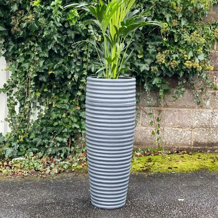 H90cm Fibreglass Tall Beehive Style Planter in Matt Finish 2 H90cm Fibreglass Tall Beehive Style Planter in Matt Finish - Image 2