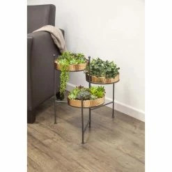 3-tier Hammered Copper Plant Stand