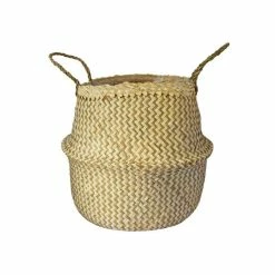 35cm Seagrass Chevron Lined Planter Basket -Cheap PLANTERS Store PP685 cf62