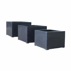 85cm Titanic Black Polystone Cube Planter -Cheap PLANTERS Store PP7758 add image 5 fa0f