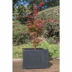 70cm Titanic Black Polystone Cube Planter -Cheap PLANTERS Store PP7759 add image 1 22e7