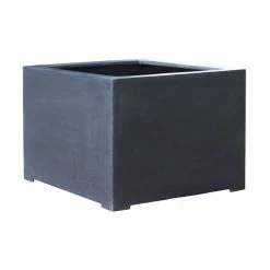 70cm Titanic Black Polystone Cube Planter -Cheap PLANTERS Store PP7759 add image 7 bb65