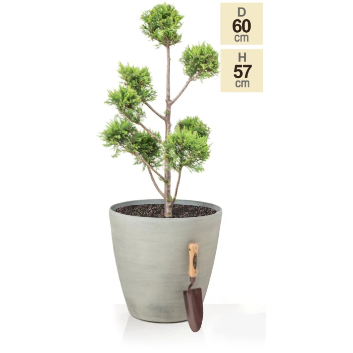 H57cm Cortina Stone Cone Planter - By Primrose™ 5 H57cm Cortina Stone Cone Planter - By Primrose™ - Image 5