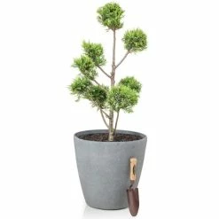 H57cm Volcanic Grey Cone Planter - By Primrose™ 8 H57cm Volcanic Grey Cone Planter - By Primrose™ -Cheap PLANTERS Store PP7774 add image 3 83c9