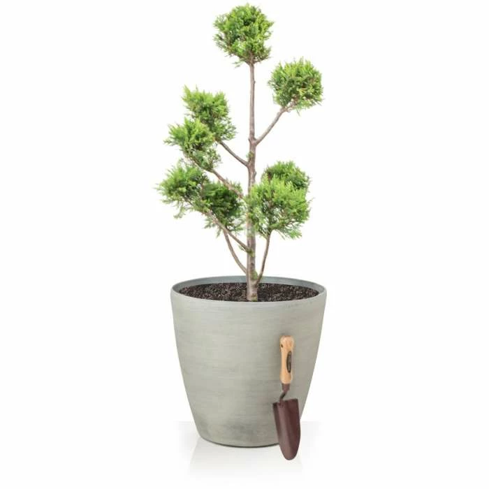 H41cm Cortina Stone Cone Planter - By Primrose™ 4 H41cm Cortina Stone Cone Planter - By Primrose™ - Image 4