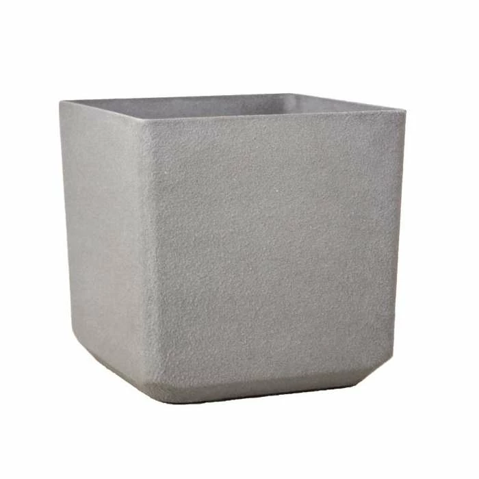 H48cm Volcanic Grey Square Planter - By Primrose™ 1 H48cm Volcanic Grey Square Planter - By Primrose™