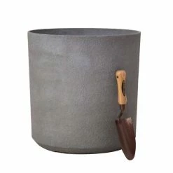 H43cm Volcanic Grey Cylinder Planter - By Primrose™ -Cheap PLANTERS Store PP7784 add image 1 97d9