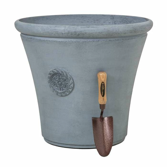 H50cm Continental Grey Round Tuscan Planter - By Primrose™ 2 H50cm Continental Grey Round Tuscan Planter - By Primrose™ - Image 2