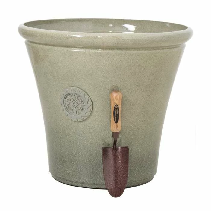 H44.5cm River Mist Round Tuscan Planter - By Primrose™ 2 H44.5cm River Mist Round Tuscan Planter - By Primrose™ - Image 2