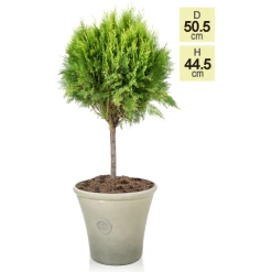 H44.5cm River Mist Round Tuscan Planter - By Primrose™ 7 H44.5cm River Mist Round Tuscan Planter - By Primrose™ -Cheap PLANTERS Store PP7797 main image 4a93