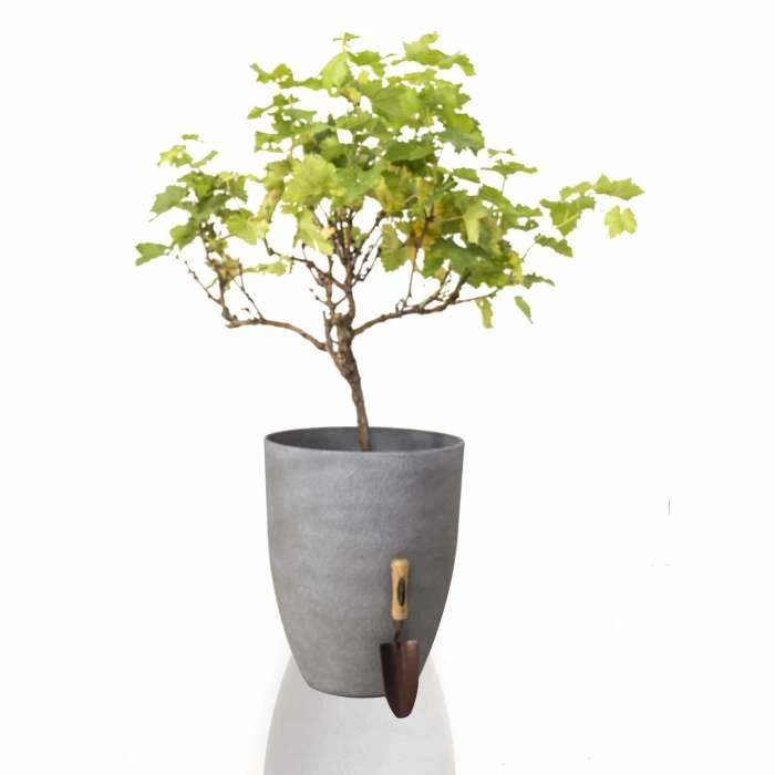 H52cm Volcanic Grey Planter - By Primrose™ 2 H52cm Volcanic Grey Planter - By Primrose™ - Image 2